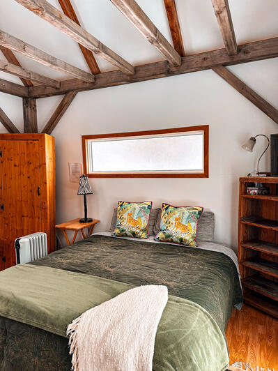 tiny cabin bed